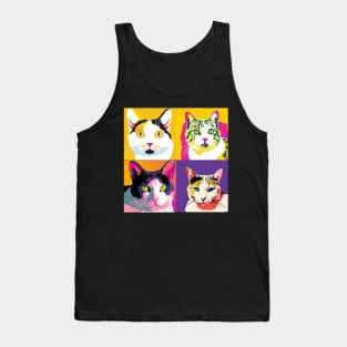 Japanese Bobtail Pop Art - Cat Lover Gift Tank Top